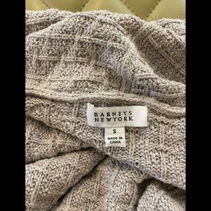 Barney’s New York Size Small Cardigan with Leather Trim. Gently used.